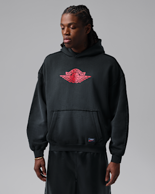 ナイキ ジョーダン フライト パーカー レッド ふわふわ US L NIKE公式】ジョーダン フライト ウィングス メンズ フリース プル